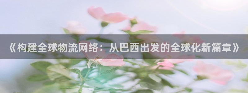 超凡国际注册账号：《构建全球物流网络
