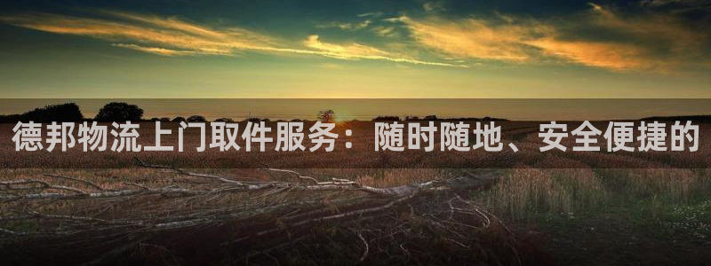 超凡国际怎么下载：德邦物流上门取件服
