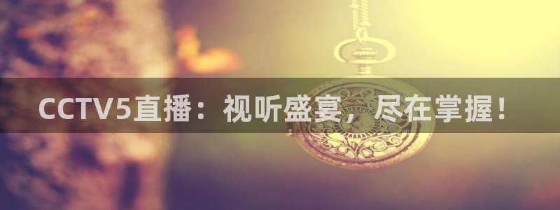 山猫直播体育赛事：CCTV5直播：视听盛宴，尽在掌握！