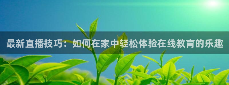 山猫体育免费赛事直播：最新直播技巧：如何在家中轻松体验在线教育的乐趣